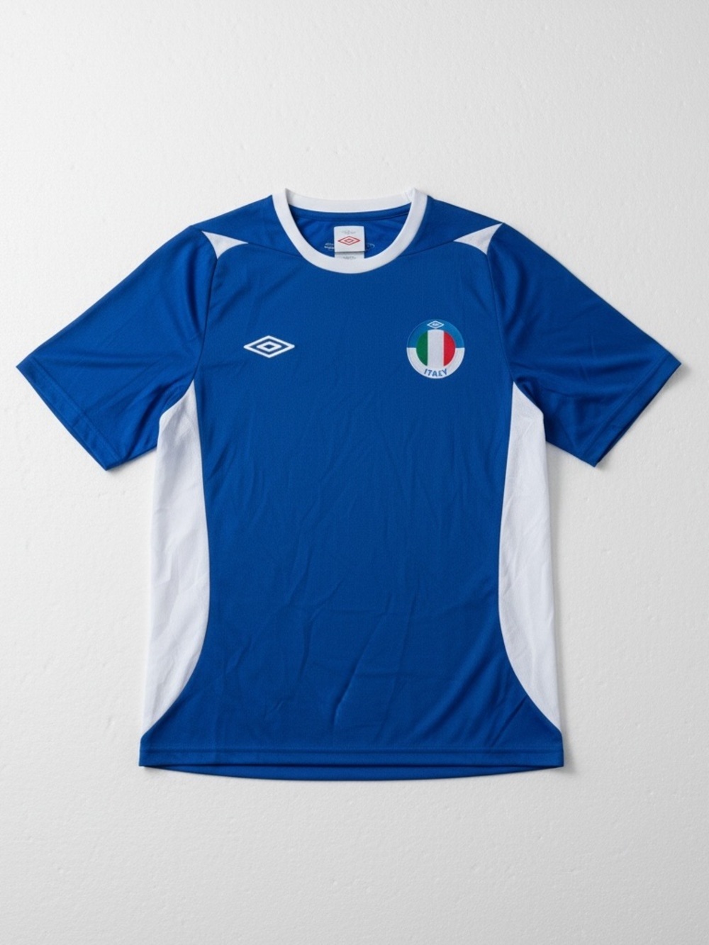 Umbro Italy Soccer Jersey Blue White Men’s Small
